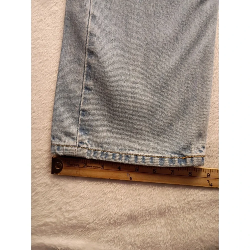 Levis 505 Regular Fit Straight Leg Light Wash Denim Jeans Men's Five Pocket NWOT